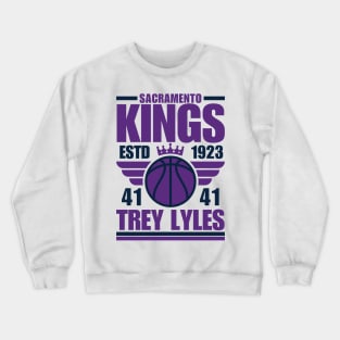 Sacramento Kings Lyles 41 Basketball Retro Crewneck Sweatshirt